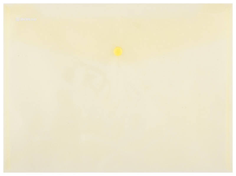 Teczka kopertowa DONAU zatrzask, PP, A4, 180mikr., żółta