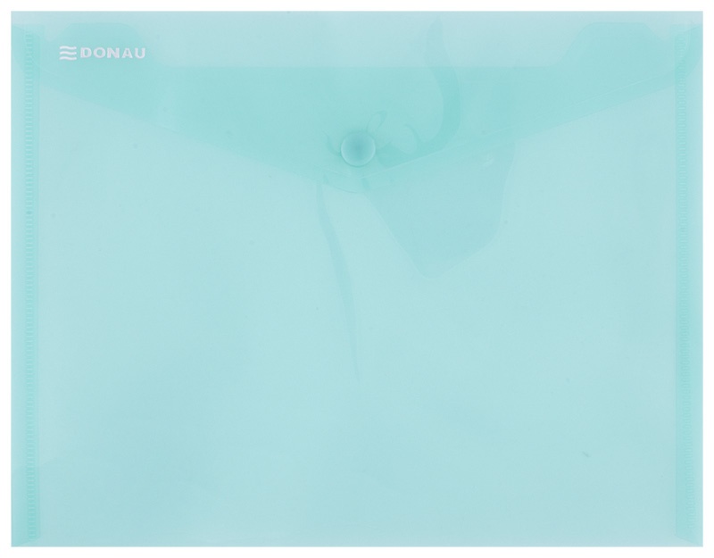 Teczka kopertowa DONAU zatrzask, PP, C5, 180mikr., zielona