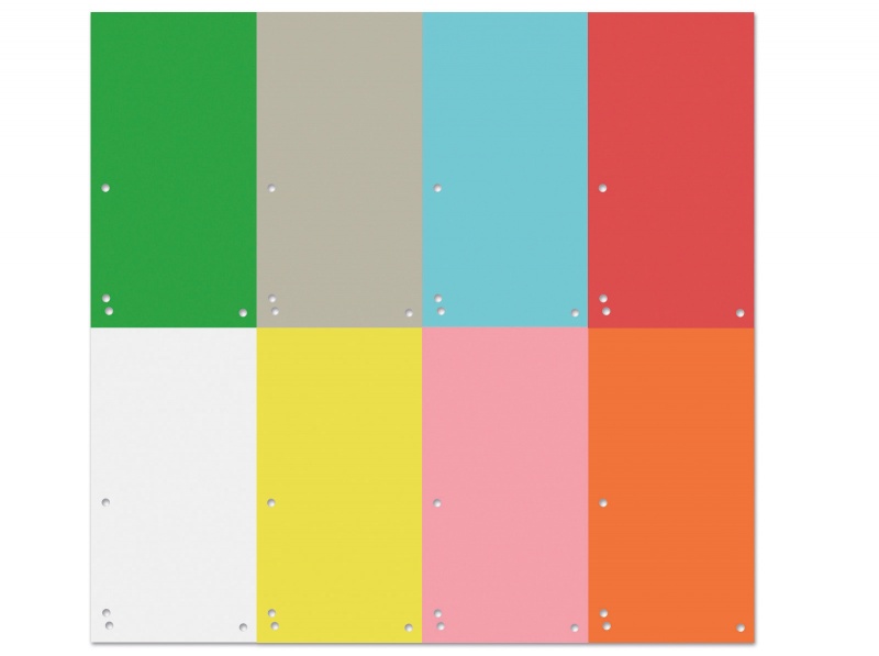 Przekładki DONAU, karton, 1/3 A4, 235x105mm, 100szt., szare