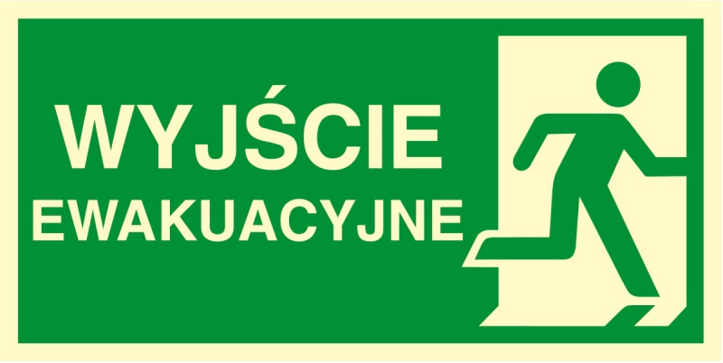 Znak TDC, Kierunek do wyjścia ewakuacyjnego – w prawo 2
