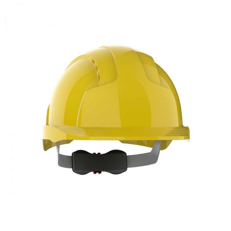 Hełm ochronny EVOLite®, regulacja na pokrętło, wentylowany, żółty