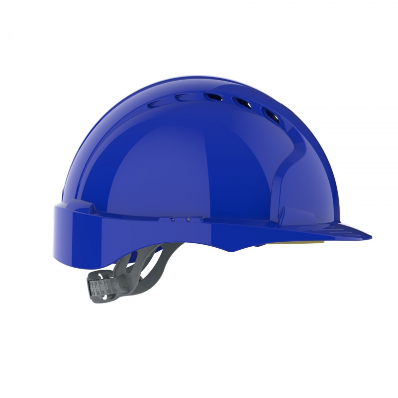 Hełm ochronny EVO®2, pasek przesuwny, wentylowany, niebieski