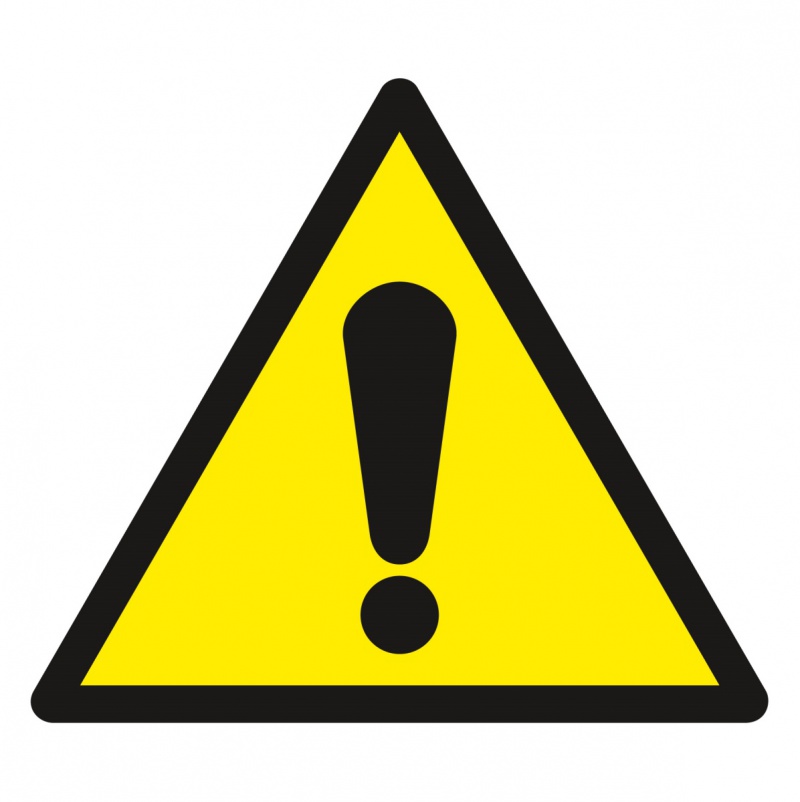 Znak TDC, Ogólny znak ostrzegawczy