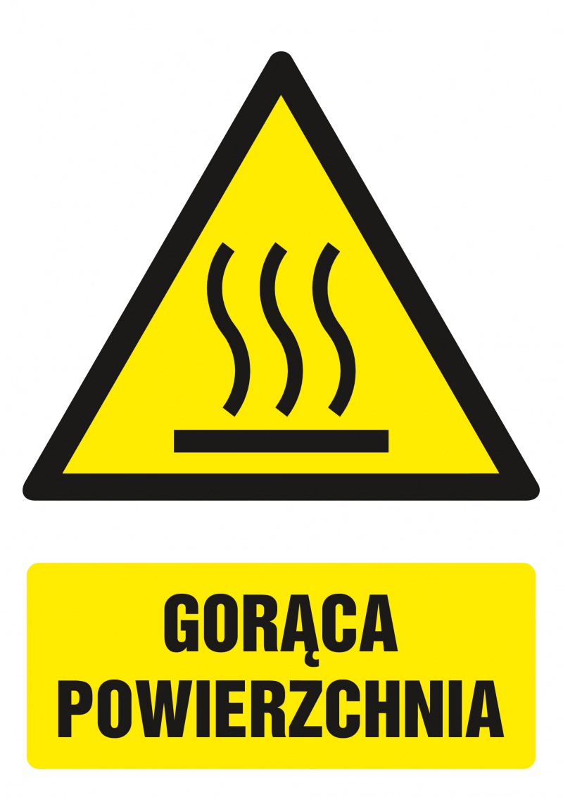 Znak TDC, Gorąca powierzchnia