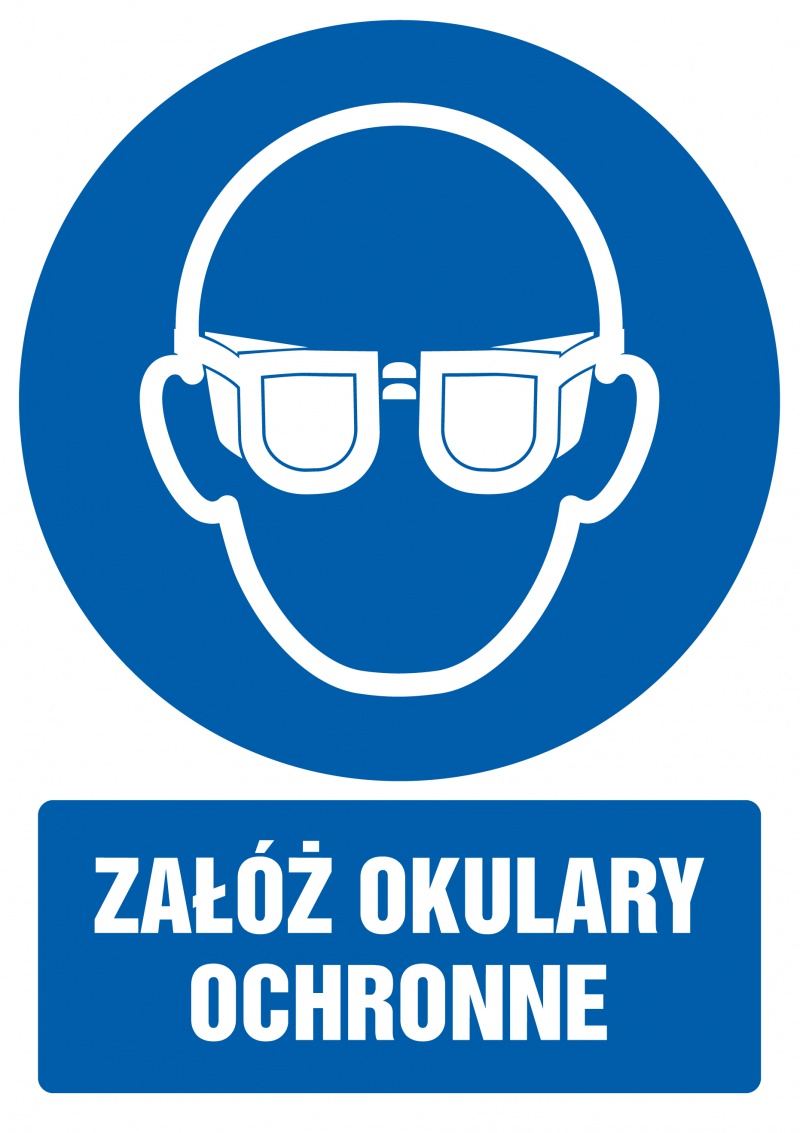 Znak TDC, Załóż okulary ochronne