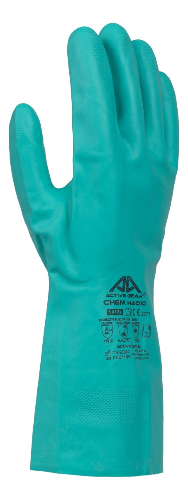 Rękawice chemiczne ACTIVE CHEM, rozm. 8, zielone