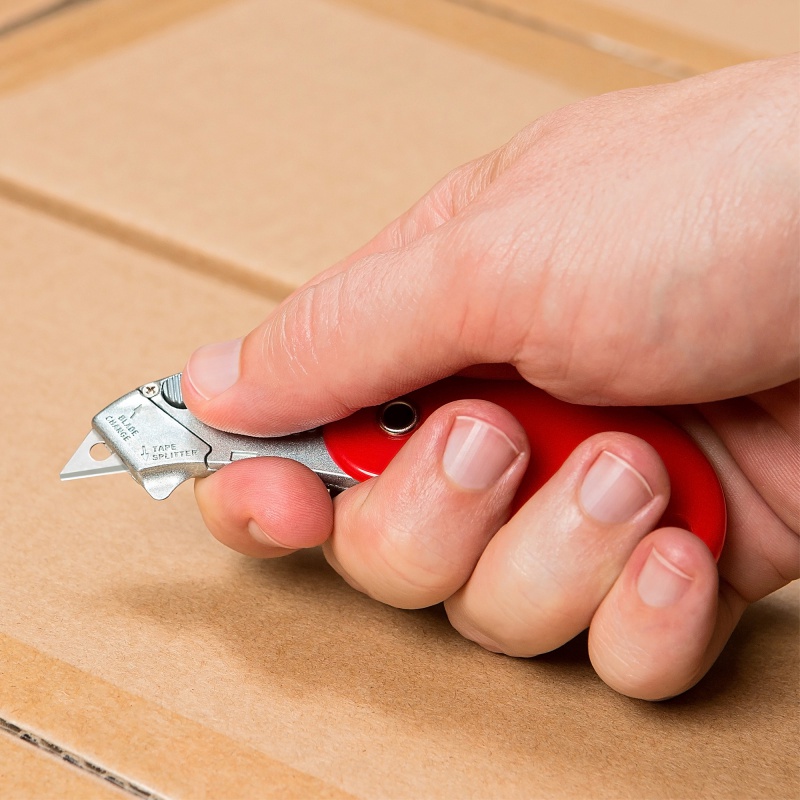 Nóż bezpieczny, składany PSC2, biały