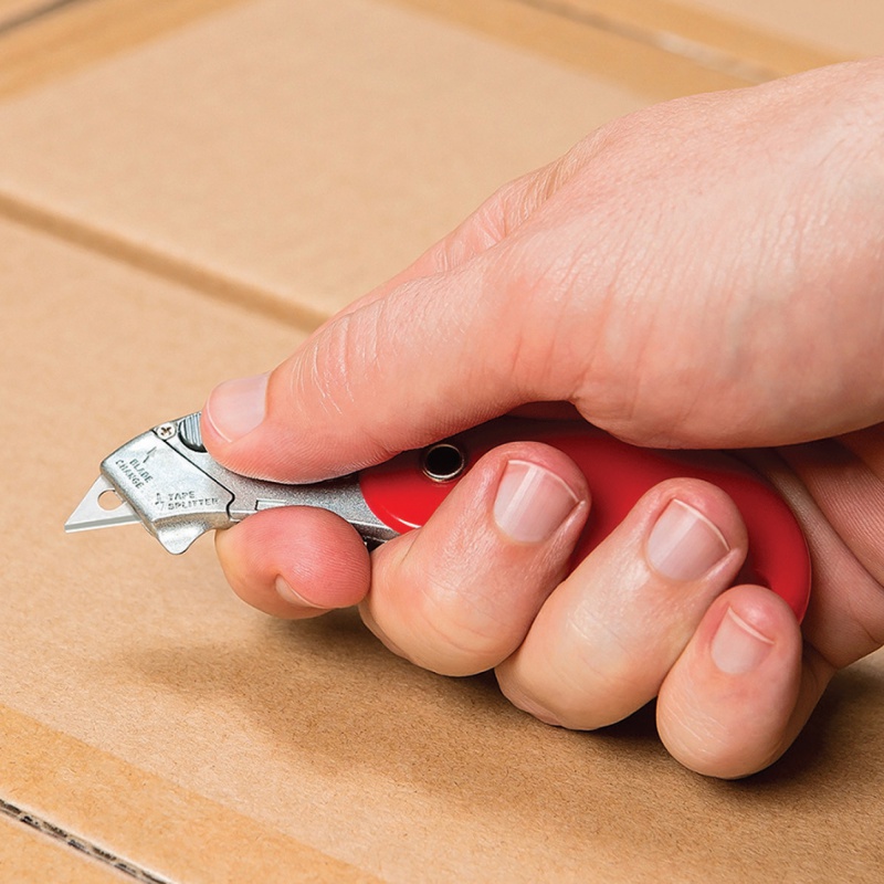 Nóż bezpieczny, składany PSC2, czerwony