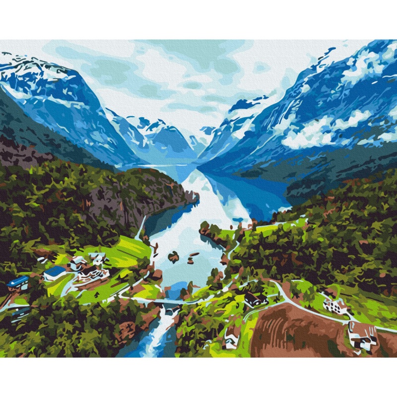 Malowanie po numerach BRUSHME, 40x50 cm, Alpy, 1 szt.