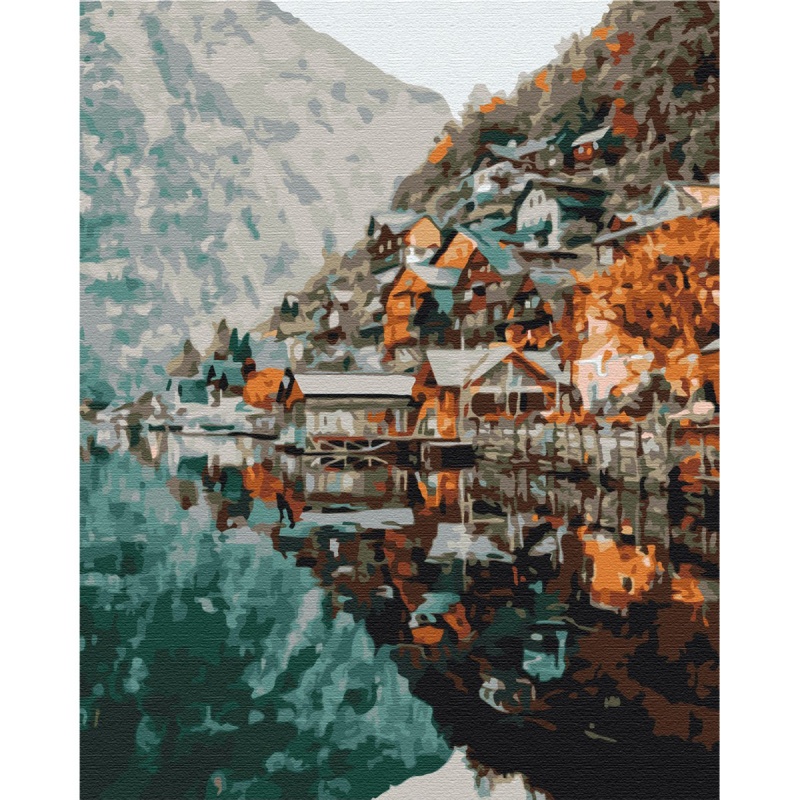 Malowanie po numerach BRUSHME, 40x50 cm, widok na Gelstatt, 1 szt.