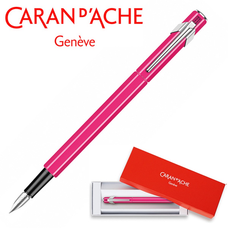 Pióro wieczne CARAN D'ACHE 849 Fluo Line, M, różowe