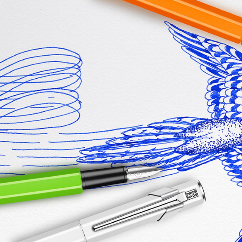 Pióro wieczne CARAN D'ACHE 849 Fluo Line, M, zielone