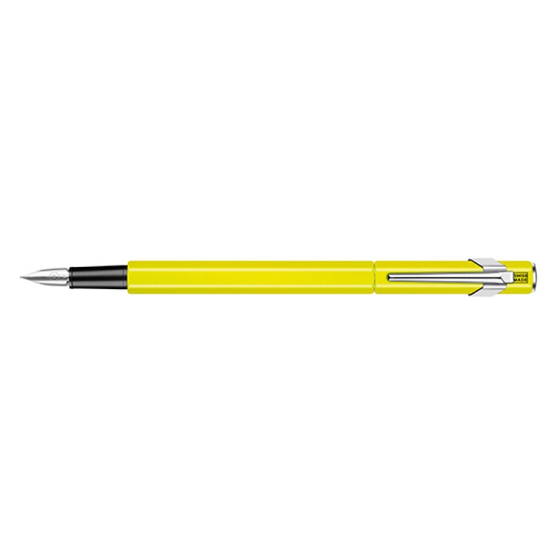 Pióro wieczne CARAN D'ACHE 849 Fluo Line, F, żółte