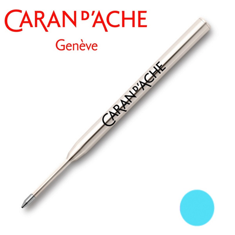 Wkład CARAN D'ACHE Goliath, do długopisu 849, M, turkusowy