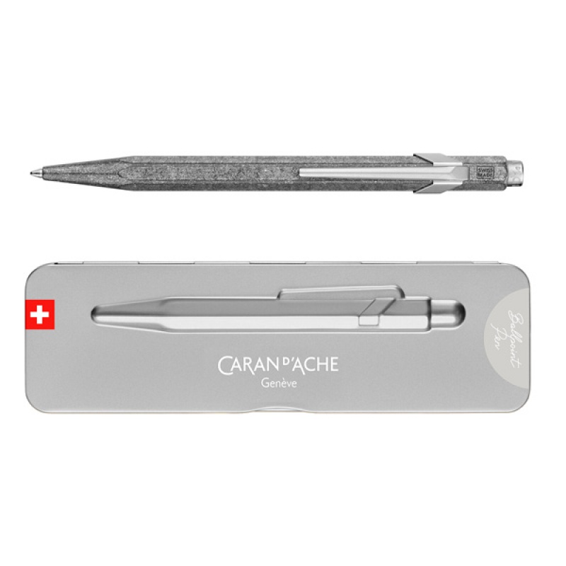 Długopis CARAN D'ACHE 849 Original, M, w pudełku, srebrny