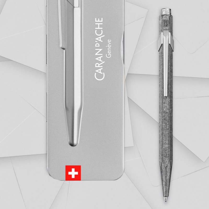 Długopis CARAN D'ACHE 849 Original, M, w pudełku, srebrny