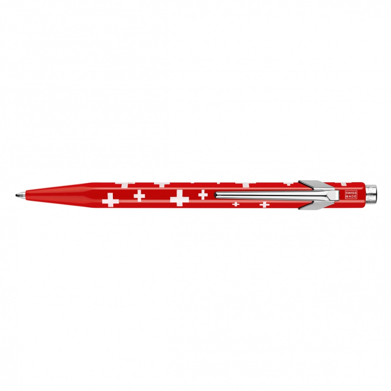 Długopis CARAN D'ACHE 849 Swiss Flag, M, czerwony