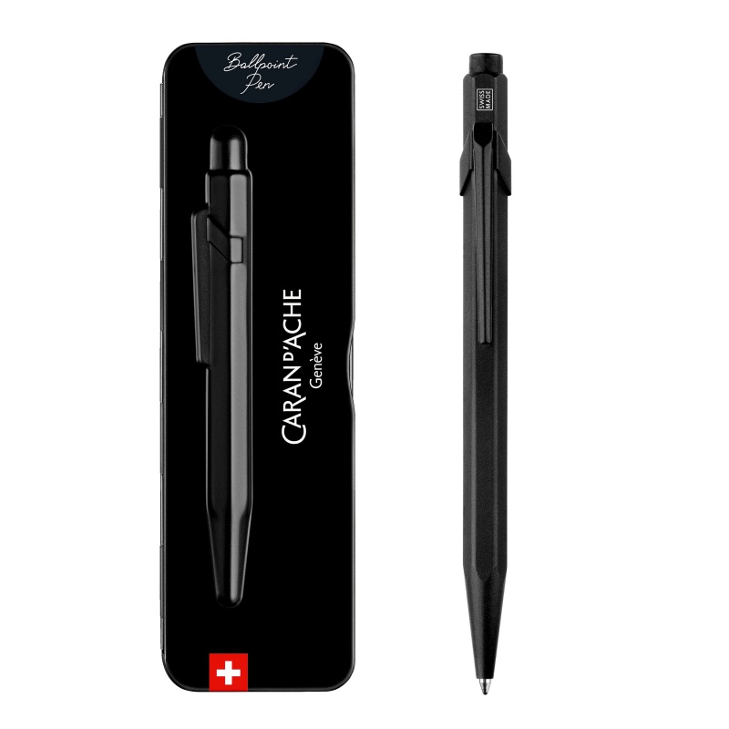 Długopis CARAN D'ACHE 849 Black Code, M, w pudełku, czarny