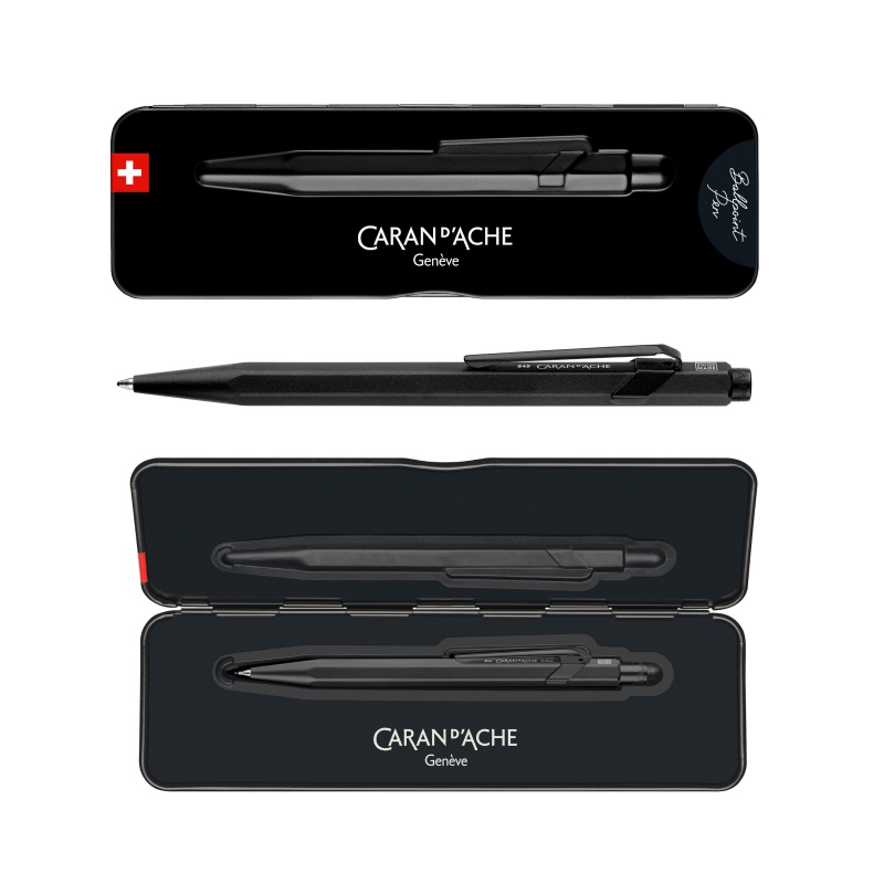 Długopis CARAN D'ACHE 849 Black Code, M, w pudełku, czarny