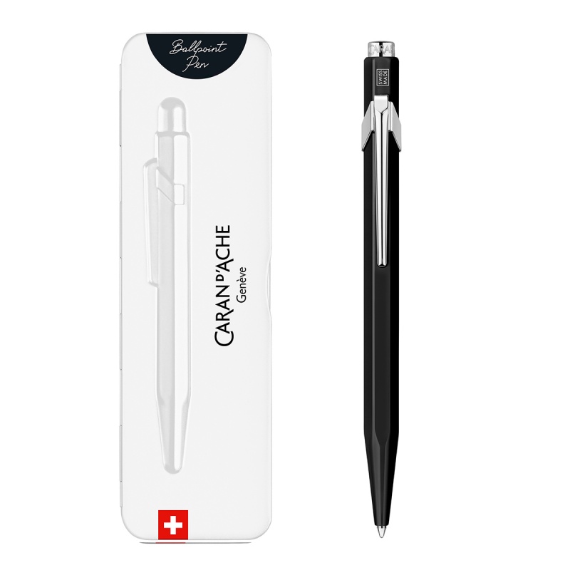 Długopis CARAN D'ACHE 849 Pop Line Fluo, M, w pudełku, czarny