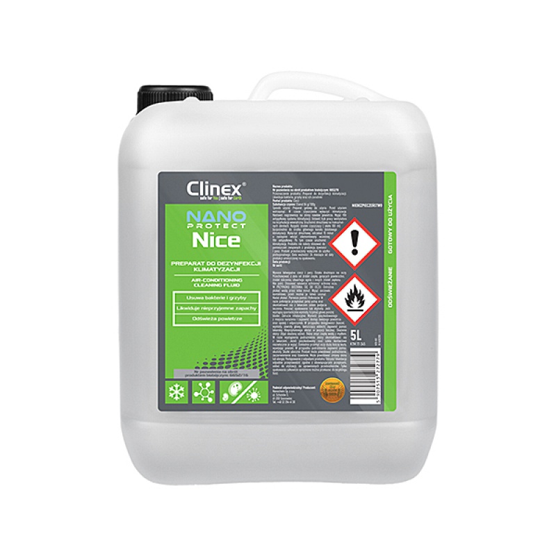 Preparat do dezynfekcji układów klimatyzacji i wentylacji CLINEX Nano Protect Silver Nice 5L 70-345