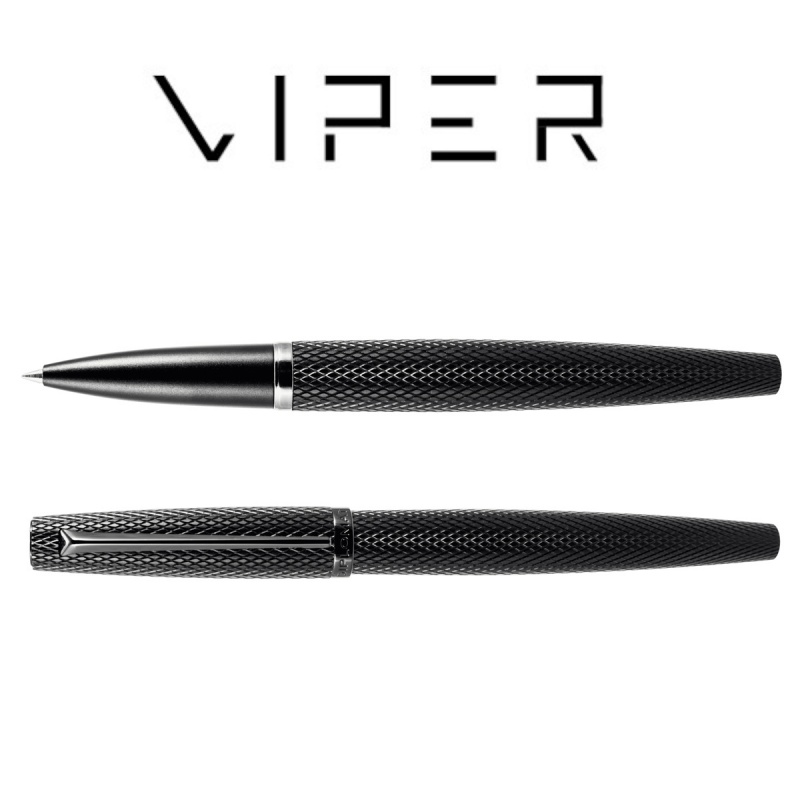 Pióro kulkowe DIPLOMAT Viper, guilloche, czarne