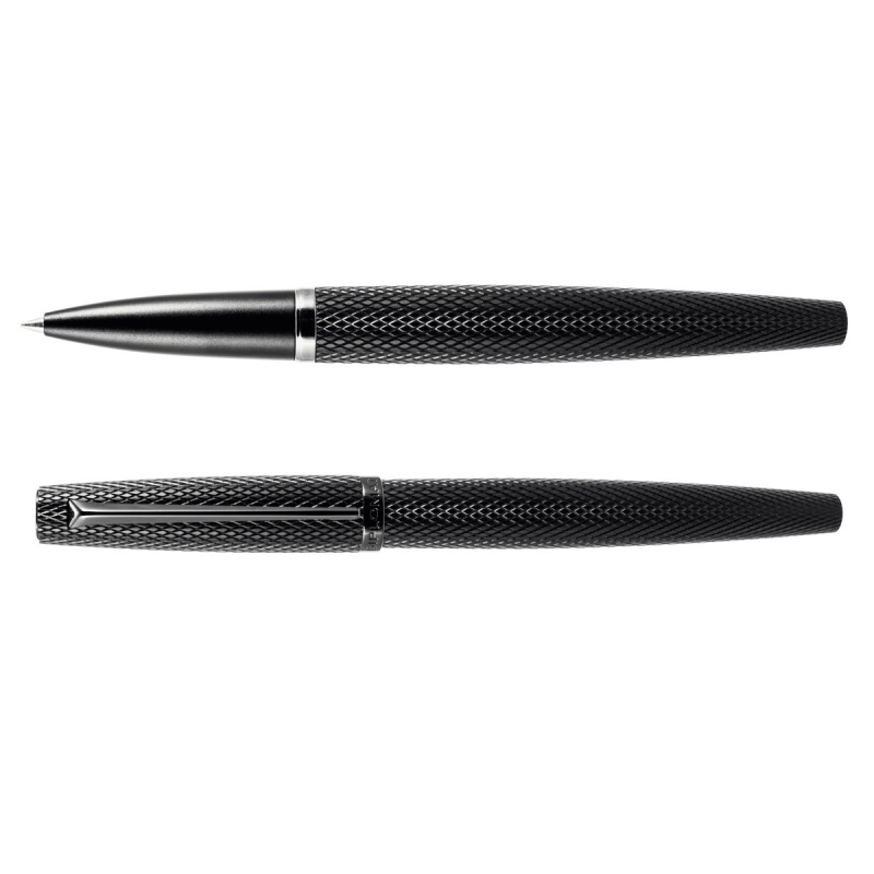 Pióro kulkowe DIPLOMAT Viper, guilloche, czarne