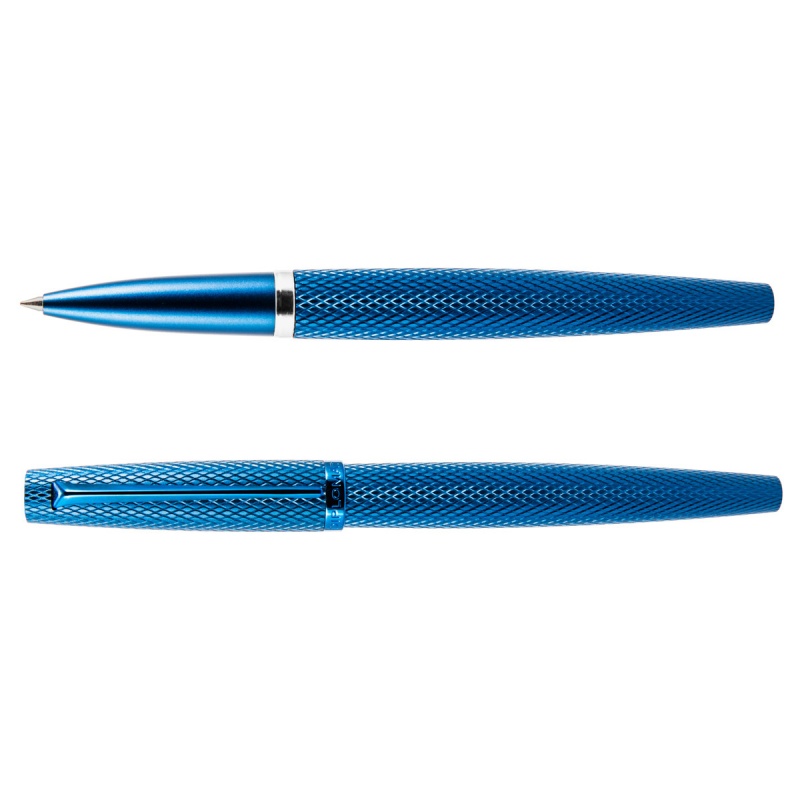 Pióro kulkowe DIPLOMAT Viper, guilloche, niebieskie