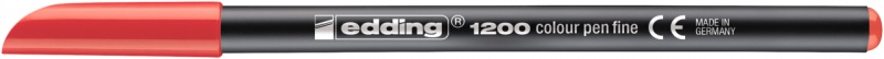 Pisak z cienką końcówką e-1200 EDDING, 1mm, czerwony