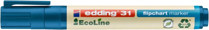 Marker do flipchartów e-31 EDDING ecoline, 1,5-3 mm, niebieski