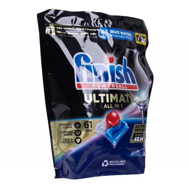 Tabletki do zmywarki FINISH Ultimate All in One, 61 szt., lemon