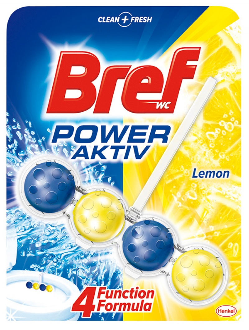 Kulki toaletowe BREF Power Aktiv Lemon, 50g HOK054