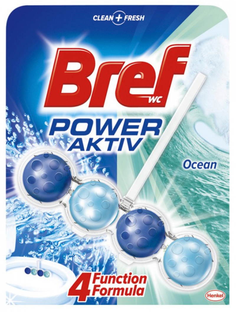Kulki toaletowe BREF Power Aktiv Ocean, 50g HOK055