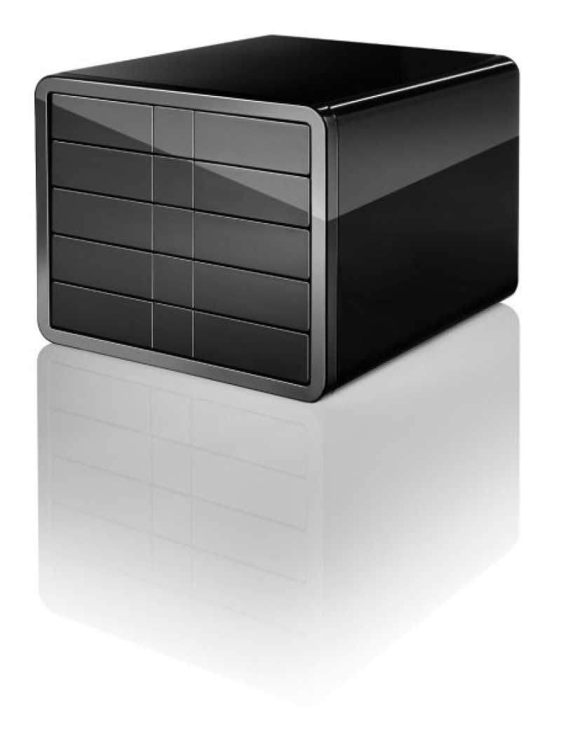 Zestaw 5 szufladek HAN iBox, ABS, A4, czarny