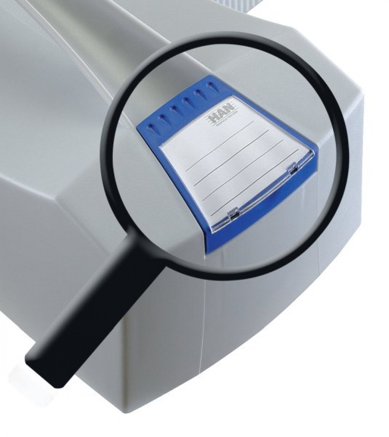 Pojemnik na teczki zawieszkowe HAN Swing Plus, polistyren, A4, z wiekiem, szary