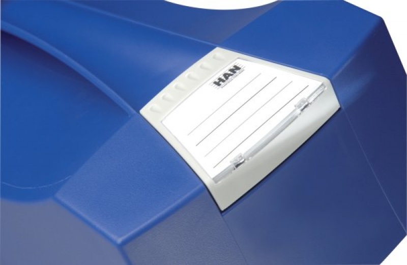 Pojemnik na teczki zawieszkowe HAN Swing Plus, polistyren, A4, z wiekiem, niebieski