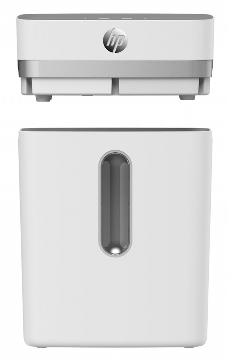 Niszczarka H P ONESHRED 12CC, ścinki, P-4, 12 kart., 23l, jasnoszara