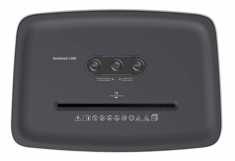 Niszczarka HP ONESHRED 12MC, mikrościnki, P-5, 12 kart., 25l, jasnoszara