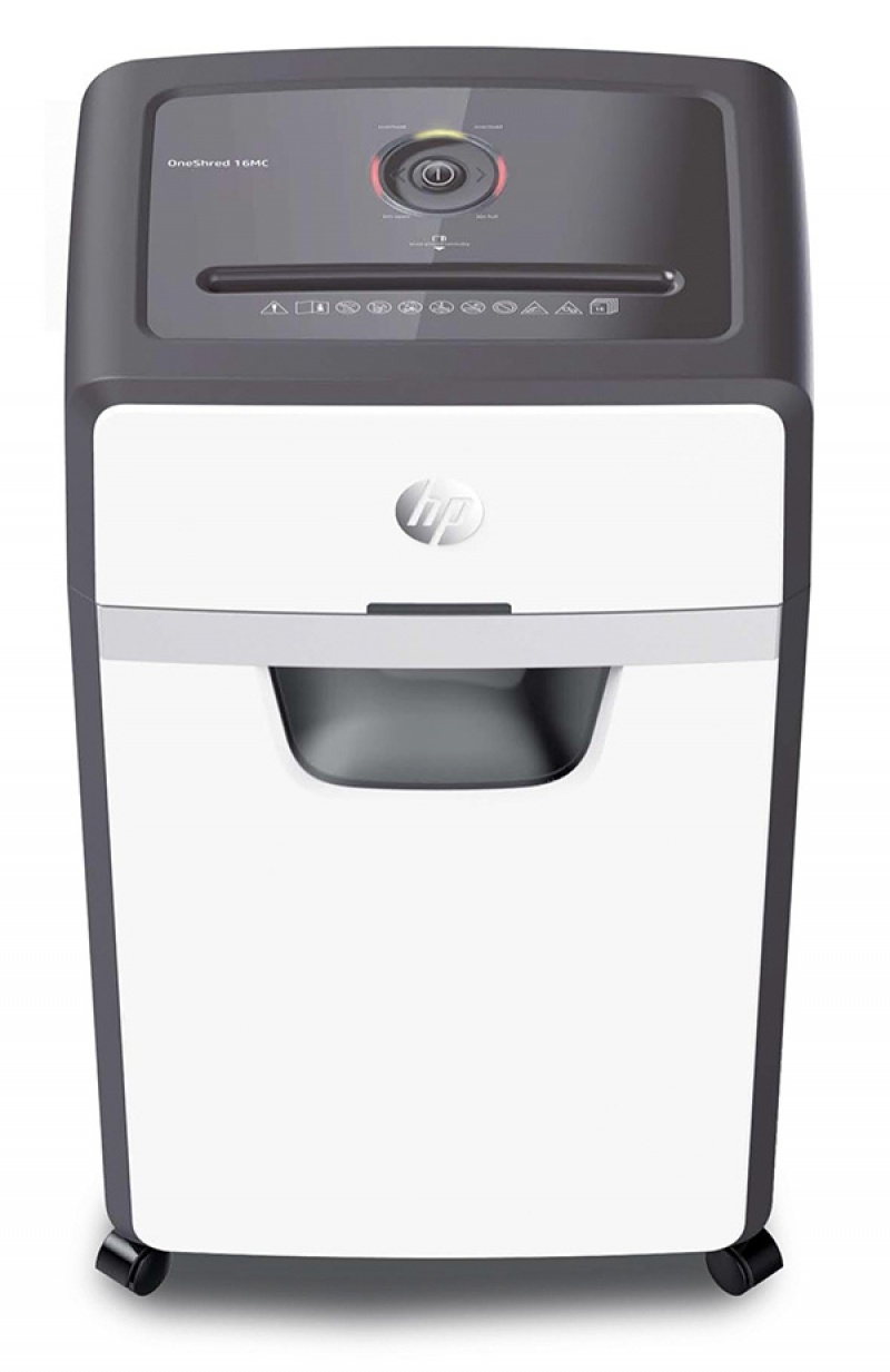 Niszczarka HP ONESHRED 16MC, mikrościnki, P-5, 16 kart., 30l, jasnoszara