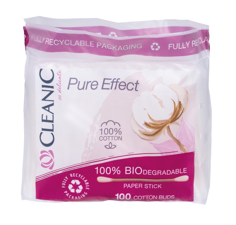 Patyczki higieniczne CLEANIC Pure Effect, 100 szt.