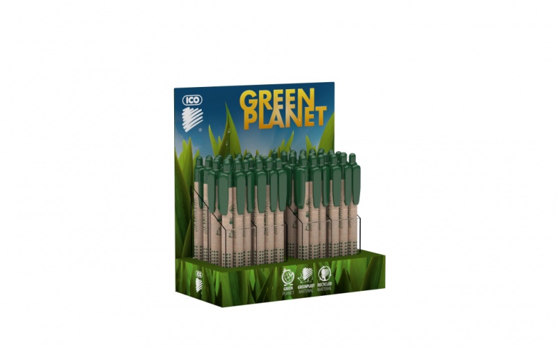 Długopis automatyczny ICO Green, brązowy