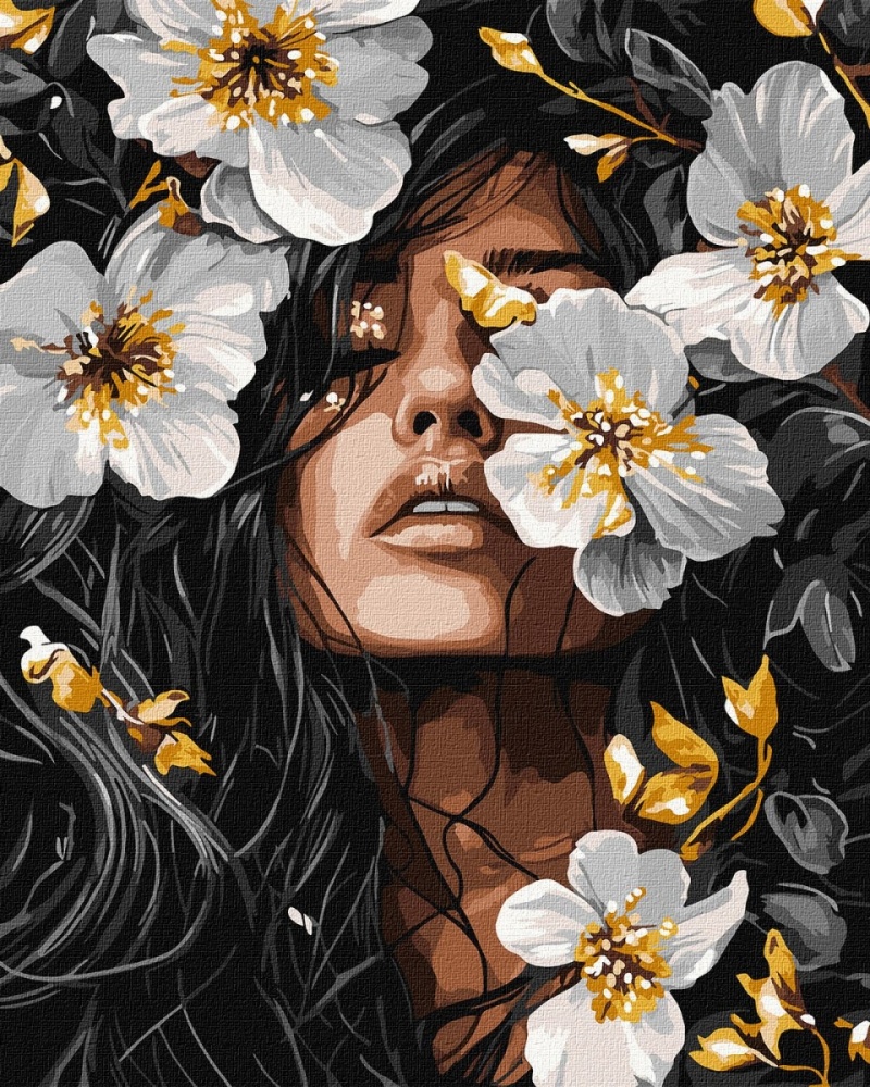 Malowanie po numerach IDEYKA, 40x50cm, metallic, muzyka płatków, 1 szt., w pudełku