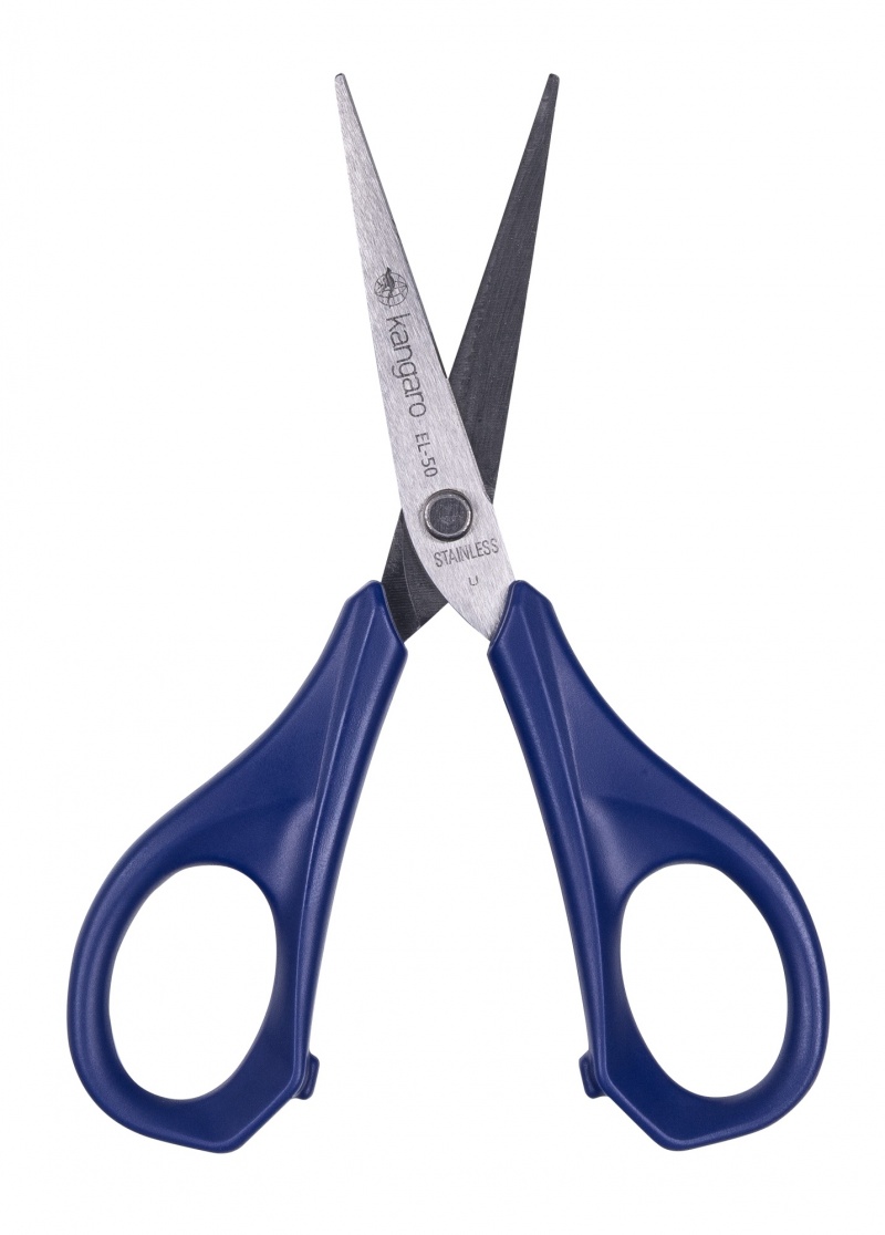 Nożyczki klasyczne KANGARO, 13 cm, blister, mix kolorów