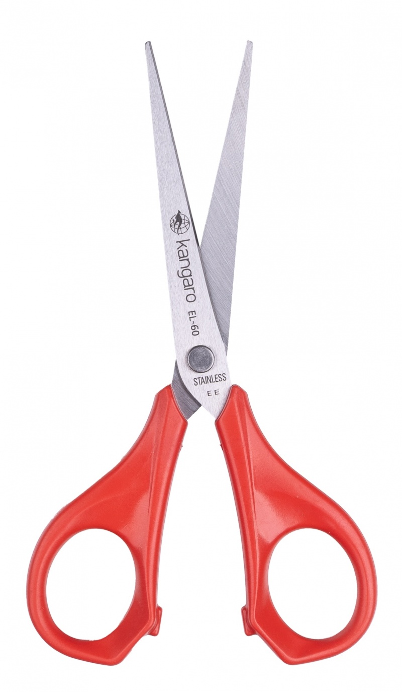 Nożyczki biurowe KANGARO, 15 cm, blister, mix kolorów