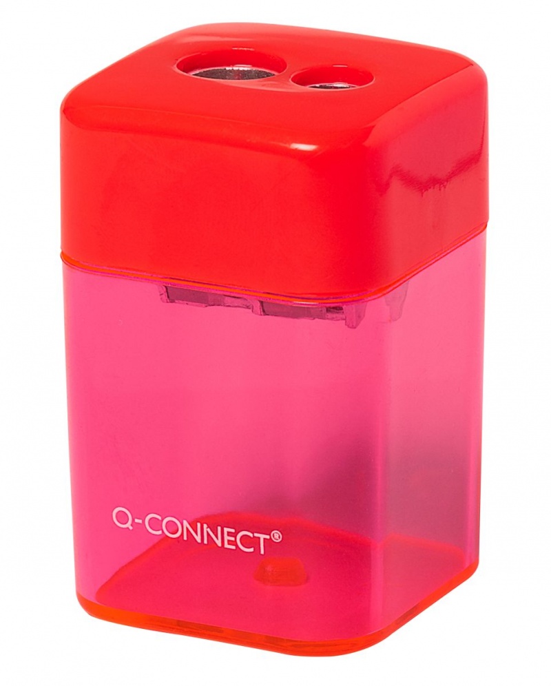 Temperówka Q-CONNECT, plastikowa, podwójna, mix kolorów