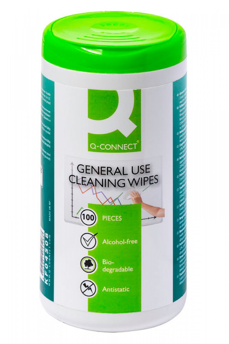 Ściereczki do czyszczenia obudów Q-CONNECT, tuba, 100szt.