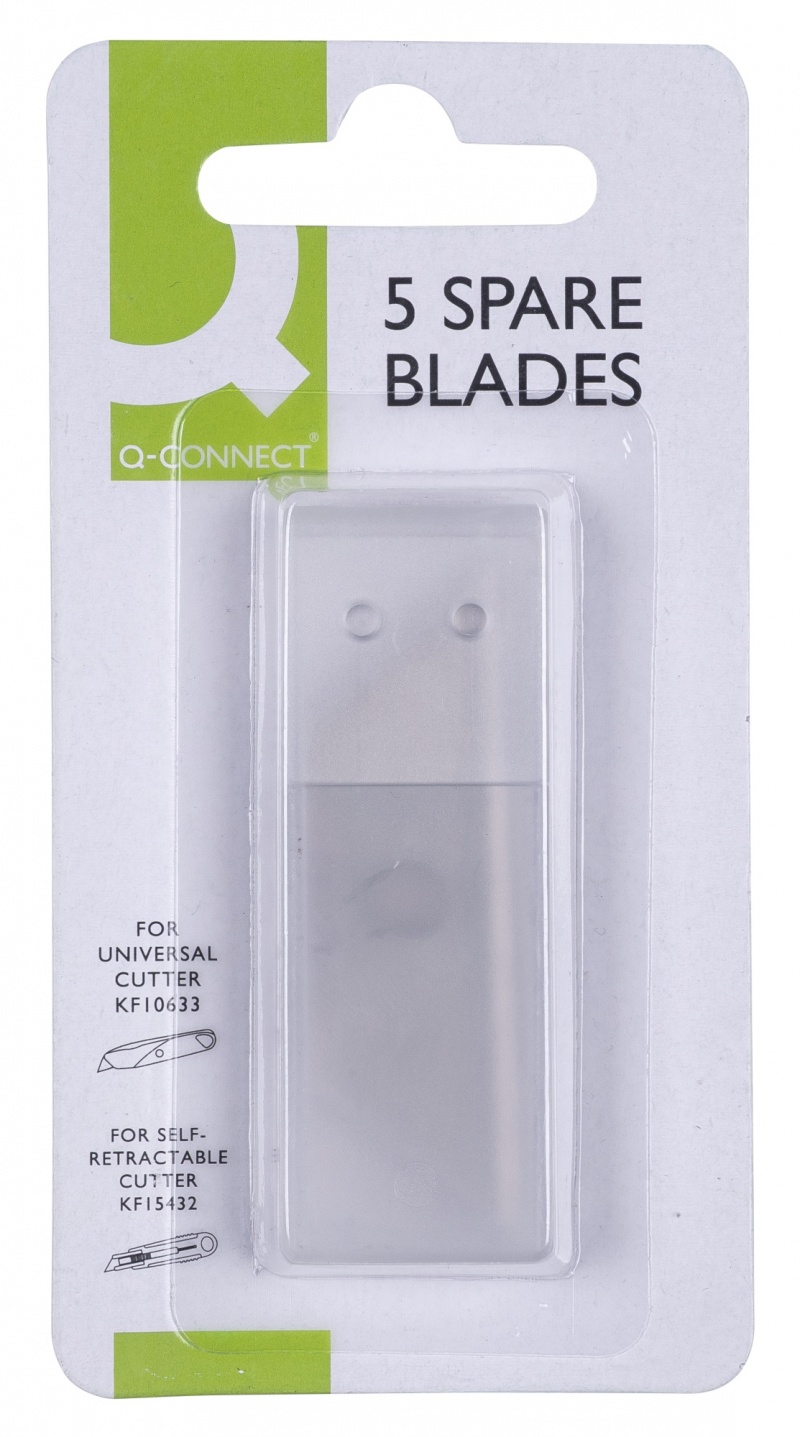 Nóż tapicerski Q-CONNECT, metalowy, z blokadą, szary