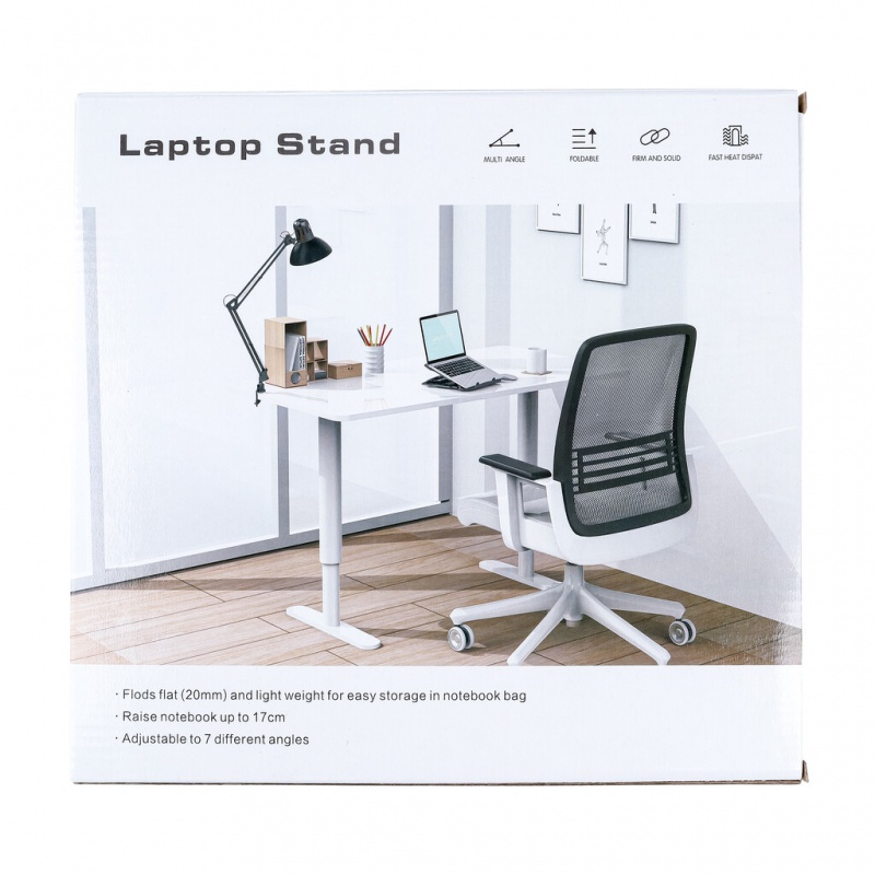 Podstawa pod laptopa Q-CONNECT, 25,5 x 1,8 x 28 cm, czarna q-connect_ergonomia