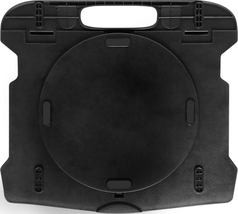 Podstawa pod laptopa z obrotowym podłożem Q-CONNECT, 25,5x28x2,2 cm, czarna q-connect_ergonomia
