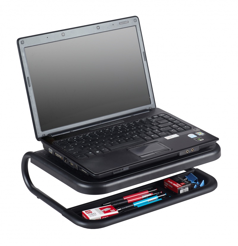 Podstawka pod monitor Q-Connect, 38x29,5cm, z regulacją wysokości, czarna q-connect_ergonomia